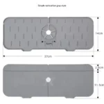 Custom Kitchen Faucet Water Catcher Modern Waterproof Silicone Sink Mat Eco-Friendly Tray Pad Home Table Use New Model sponge