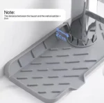 Custom Kitchen Faucet Water Catcher Modern Waterproof Silicone Sink Mat Eco-Friendly Tray Pad Home Table Use New Model sponge