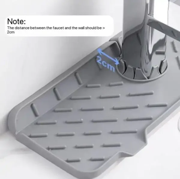 Custom Kitchen Faucet Water Catcher Modern Waterproof Silicone Sink Mat Eco-Friendly Tray Pad Home Table Use New Model sponge