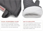 Home kitchen accessories cotton heat proof oven bbq mitts glove