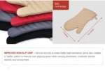 Home kitchen accessories cotton heat proof oven bbq mitts glove