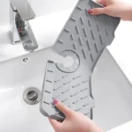 Custom Kitchen Faucet Water Catcher Modern Waterproof Silicone Sink Mat Eco-Friendly Tray Pad Home Table Use New Model sponge