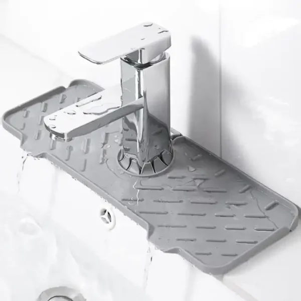Custom Kitchen Faucet Water Catcher Modern Waterproof Silicone Sink Mat Eco-Friendly Tray Pad Home Table Use New Model sponge